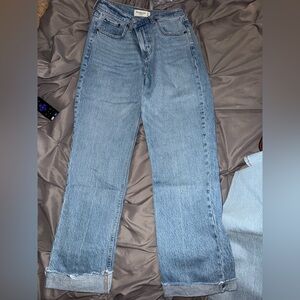 Abercrombie & Fitch Light Blue Straight Leg Jeans